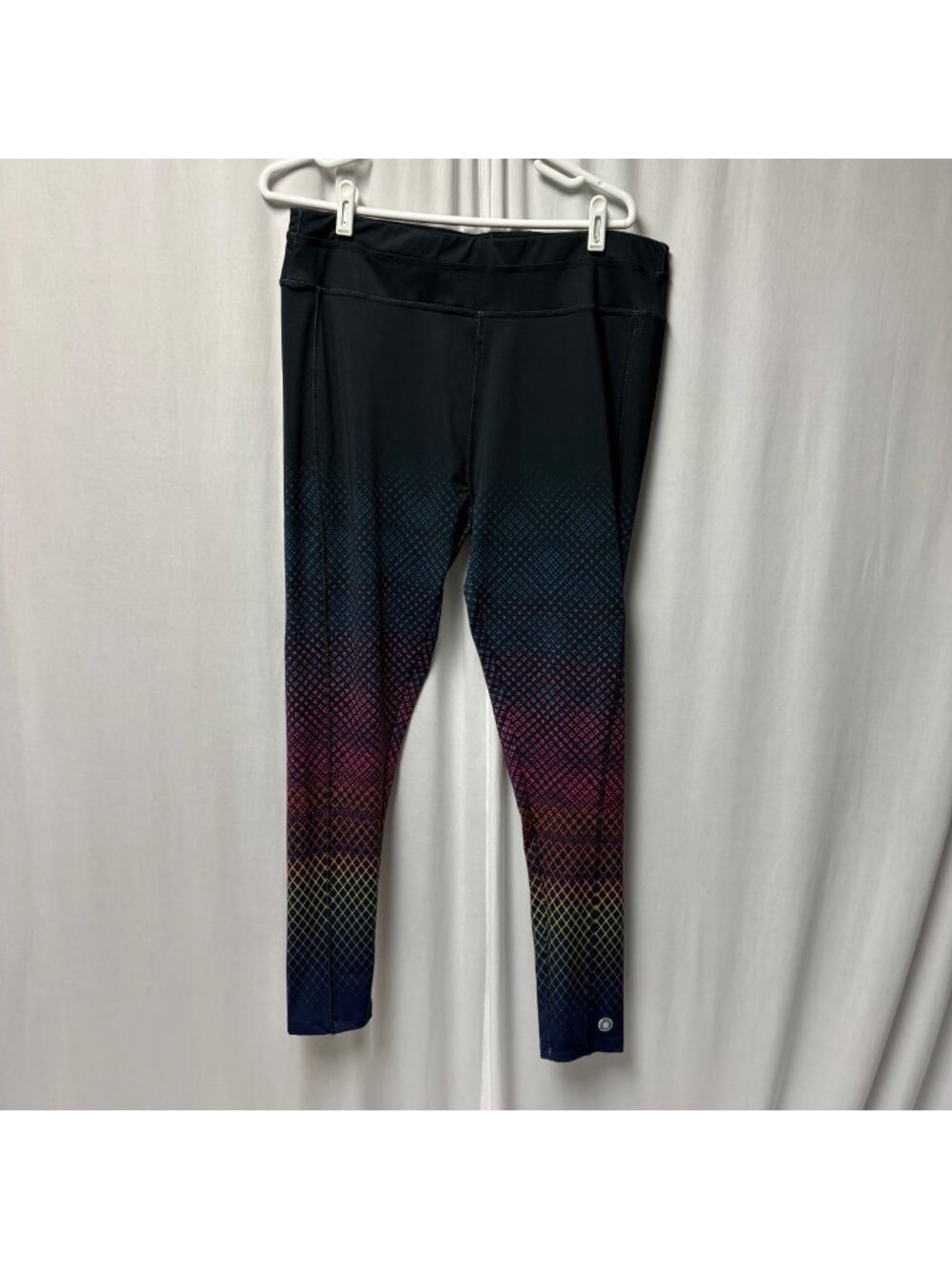 Fullbeauty Sport Leggings Womens Size 18-20 Black Gradient Pattern Active Wear